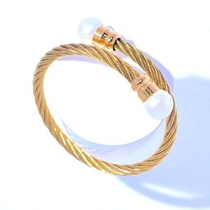 Rope Pearl Bypass Bracelet